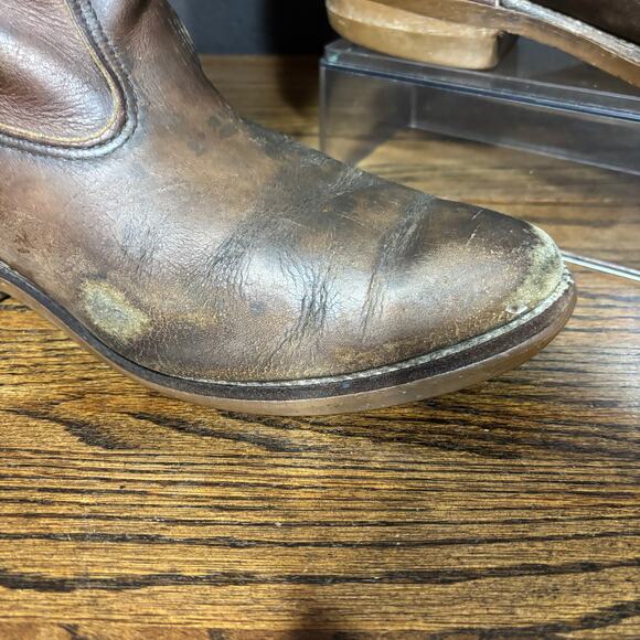 Red Wing Pecos 1155 Brown Leather Pull-On Work Boots Men’s 10.5 E USA Made - Picture 2 of 8